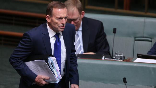 Tony Abbott has been urged not to cross the floor over the government’s signature energy policy. Picture: Gary Ramage