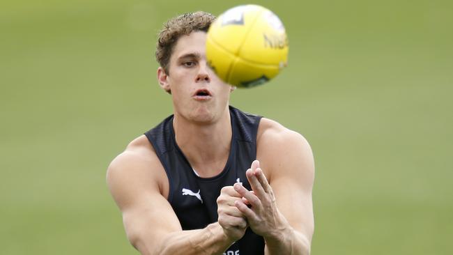 Injured Blues forward Charlie Curnow could miss the first half of the season. Picture: Getty Images