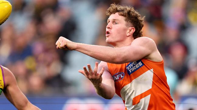 GWS star Tom Green has been reprimanded by the AFL for comments he made on a podcast. Picture: Robert Cianflone / Getty Images