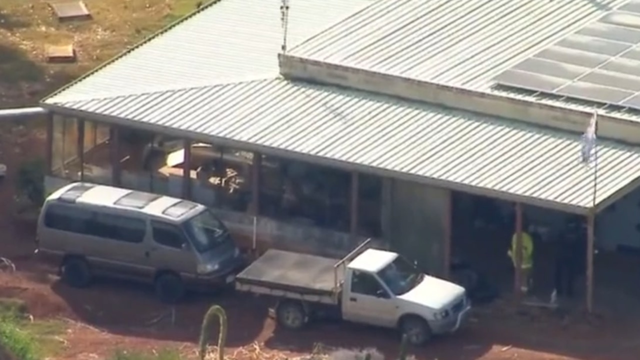 The woman was treated by paramedics, but tragically died at the home. Picture: Nine News