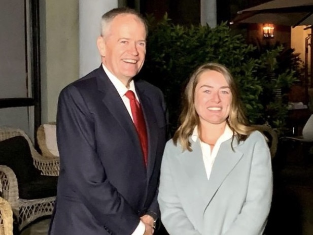 Jessica O’Donnell with Bill Shorten. Picture: Instagram