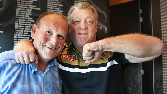 Phil “Buzz” Rothfield and Phil “Gus” Gould have a longstanding rivalry. Picture: Brett Costello