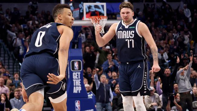 Luka likes what he sees. Photo: Tim Heitman/Getty Images/AFP