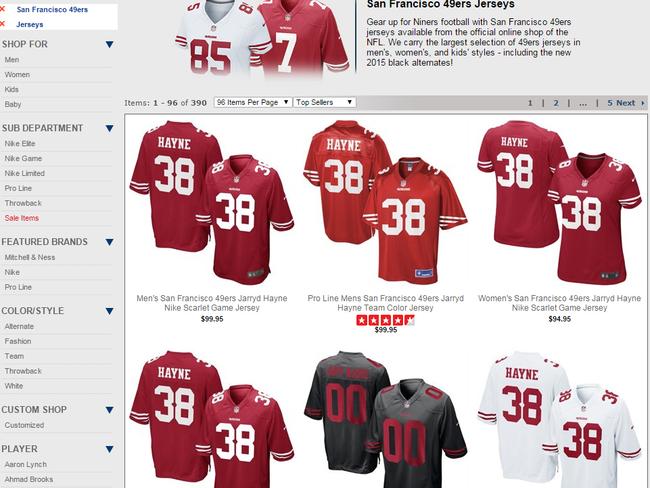 Jarryd hayne outlet jersey