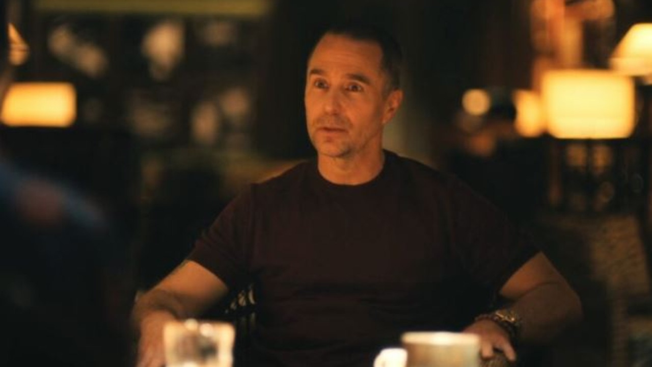 Sam Rockwell as Frank delivers a wild monologue about sex addiction and ladyboys in The White Lotus. Picture: Binge