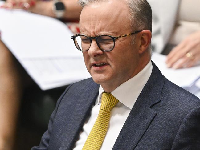 CANBERRA, AUSTRALIA, NewsWire Photos. SEPTEMBER 5, 2023: The Prime Minister, Anthony Albanese during Question Time at Parliament House in Canberra. Picture: NCA NewsWire / Martin Ollman