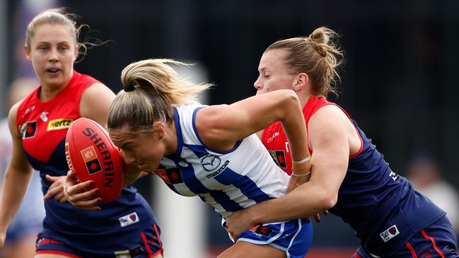 Maddi Gay Michael Willson/AFL Photos via Getty Images)