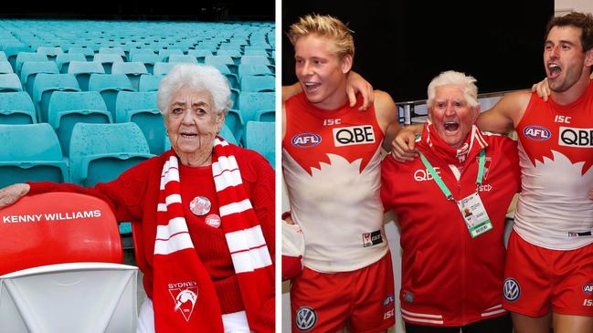 Lovely tribute for a Swans legend. Photo: Phil Hillyard