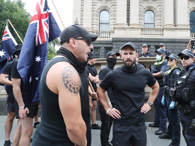 Greens justice spokesman, Senator David Shoebridge wants a ‘clear and unequivocal condemnation of Nazi ideology and violence’. Picture: David Crosling