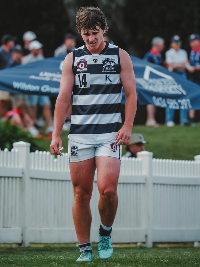 Broadbeach Cats QAFL player Cody Harrington. Picture: Clyde Scorgie/Brooke Sleep Media.