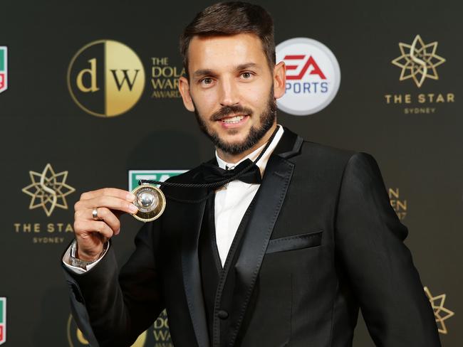 Ninkovic with the A-League’s top gong.