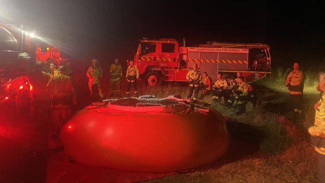 CFS battle a bushfire in Port Lincoln on the 3 Nov 2024 . Picture: Lincoln CFS