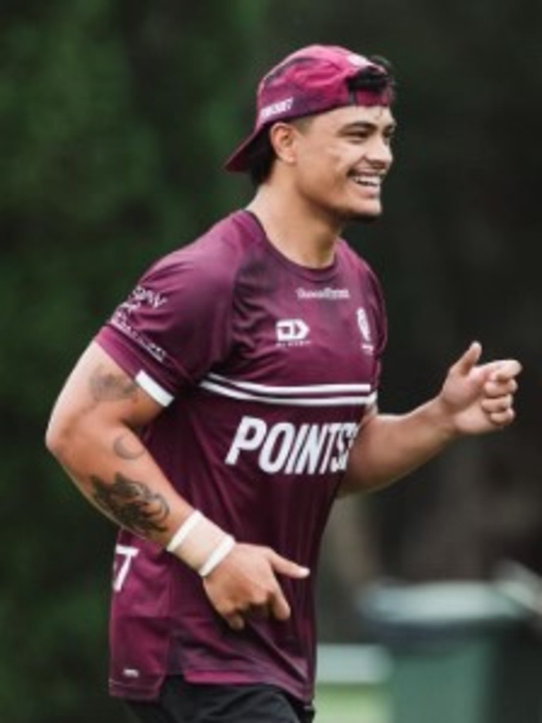 Tommy Talau in Sea Eagles colours. Photo: Instagram