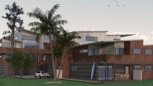 An artist impression of the proposed $2.9m Surf Beach apartment.