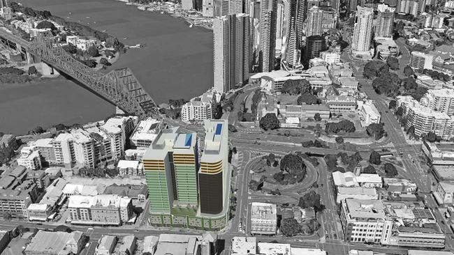 A render of Accord property's Brisbane Towers development.