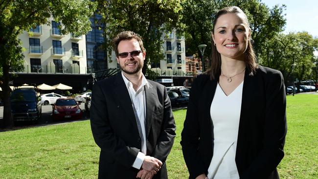 Dr Jonathan Hall and Dr Michelle Perugini from Life Whisperer. Picture: Mark Brake