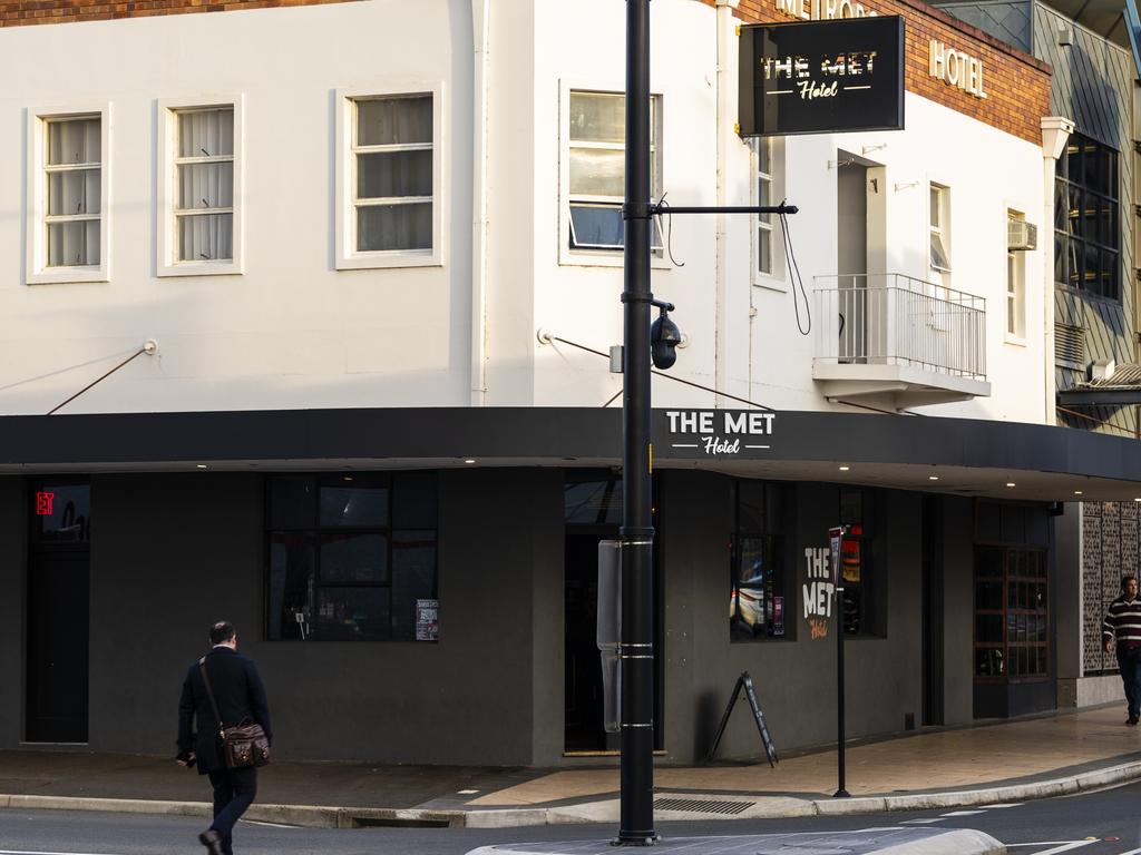 The Met Hotel on Ruthven St, Thursday, May 26, 2022. Picture: Kevin Farmer