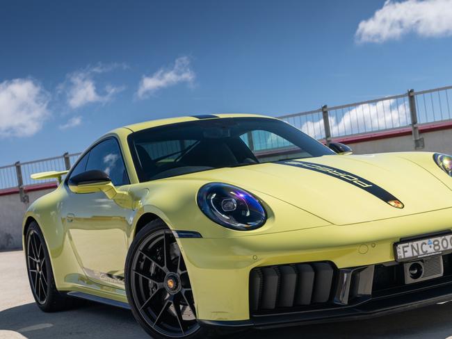 EMBARGO FOR TWAM, 19 APRIL 2025. FEE MAY APPLY. Porsche 911 GTS T-Hybrid Cartagena Yellow. Photo: SuppliedPorsche 911 GTS T Hybrid. Photo: Supplied