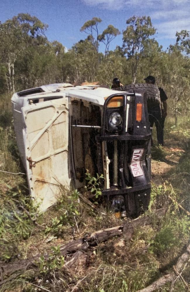 McCosker fled the scene on foot after the crash. Picture: Supplied