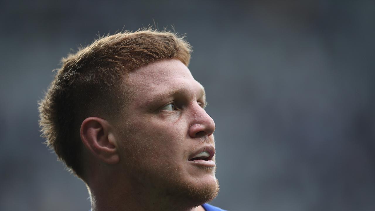 Dylan Napa is one of three Bulldogs players facing disciplinary action. Picture: Mark Metcalfe/Getty Images