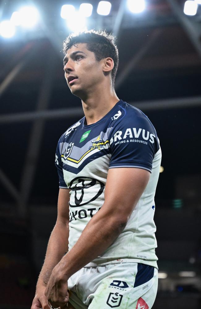 Cowboys forward Heilum Luki will remain with the club until at least the end of the 2029 season. Picture: Zain Mohammed / NRL Imagery