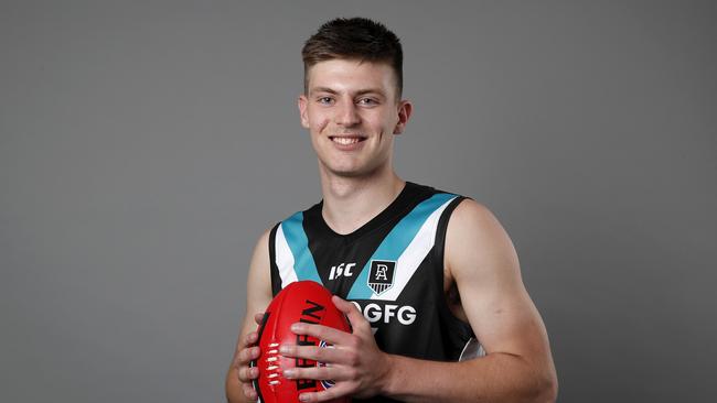 Victorian medium forward Dylan Williams was Port’s third pick in this year’s draft. Picture: Dylan Burns/AFL Photos via Getty Images