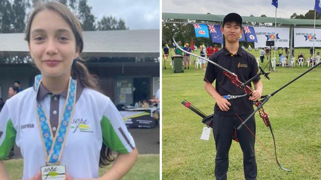 (L-R) Rising stars Sophia Jerochim and Branden Tse join a host of juniors competing in Sydney from 27 May, 2023. Picture: Supplied.