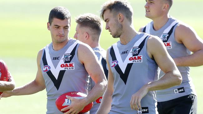 Tom Rockliff at Port Adelaide training. Picture SARAH REED