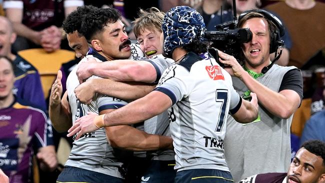 Young Tonumaipea is one of four Victorian juniors to have played for the Storm. Picture: Bradley Kanaris / Getty Images