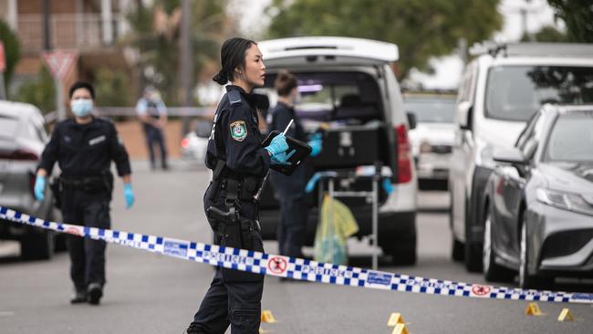 Two crime scenes have been established following the incidents. Picture: NewsWire / Julian Andrews