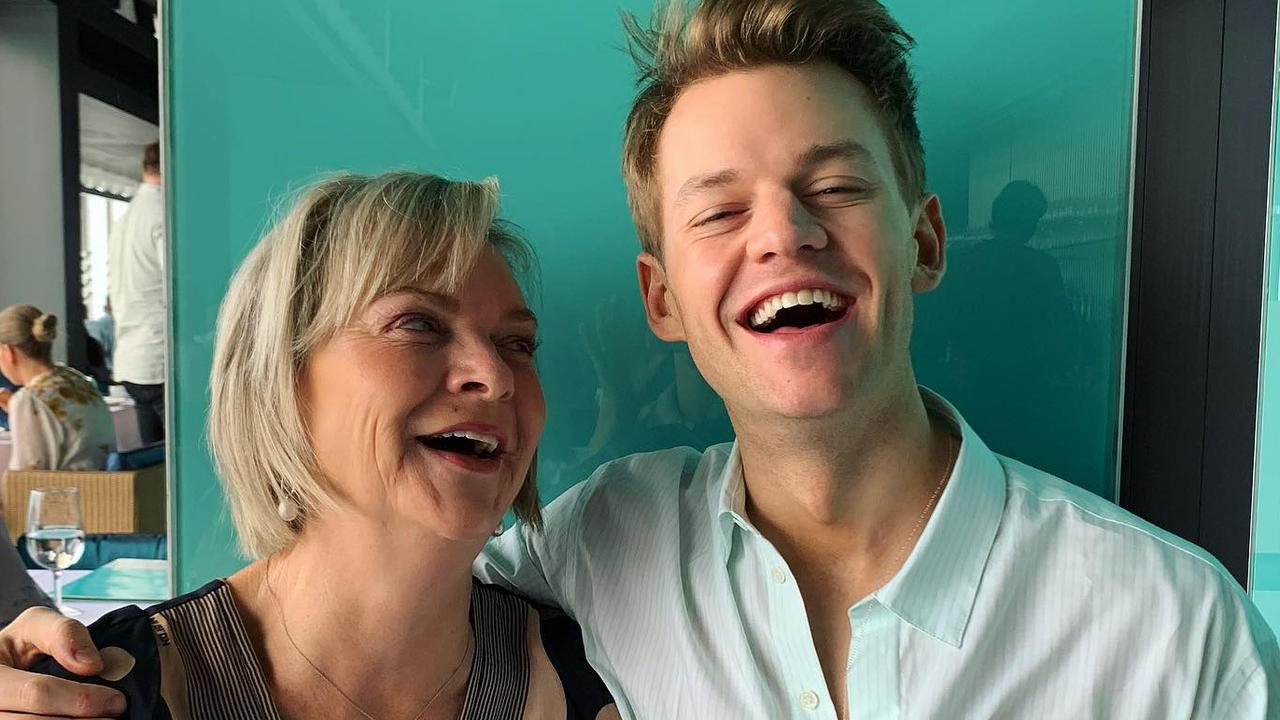 Joel Creasey with his mum, Jenny.