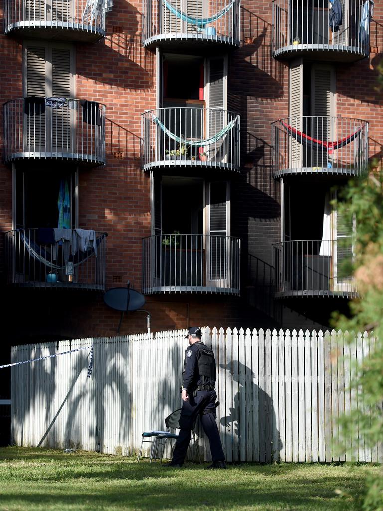 Fire at Block A in University Hall accommodation at James Cook University. Picture: Evan Morgan