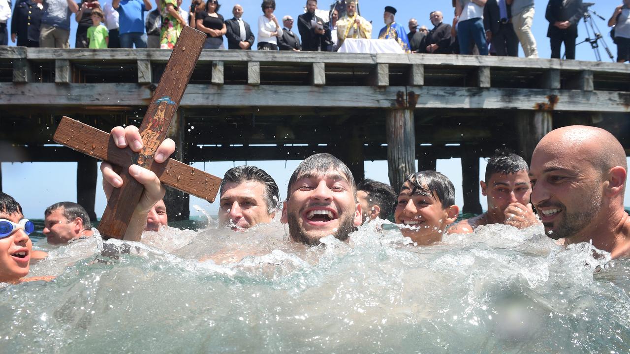 Holy Epiphany at Frankston Pier in Melbourne. Picture: Jason Sammon