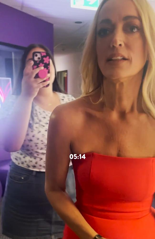 5:14am: Still in the same dress, and ready for action. Picture: kyleandjackieo/Instagram