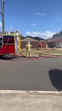 Fire rips through roof in Torquay house fire