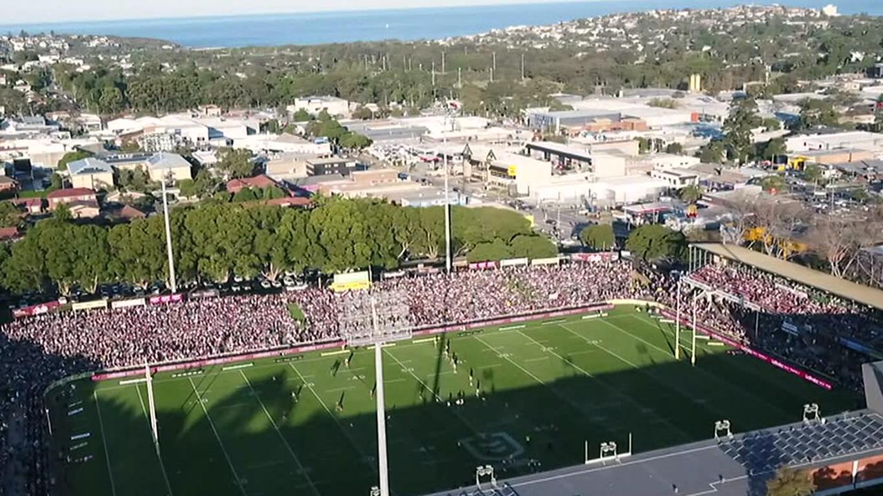 The Sea Eagles got a crowd of over 15,000 for their clash with the Eels.