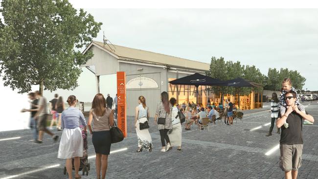 An artist's impressions of the revamped Goolwa Wharf. Picture: Supplied