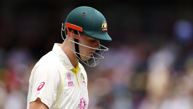 Cameron Green has averaged 14.25 in the Ashes. Photo by Cameron Spencer/Getty Images