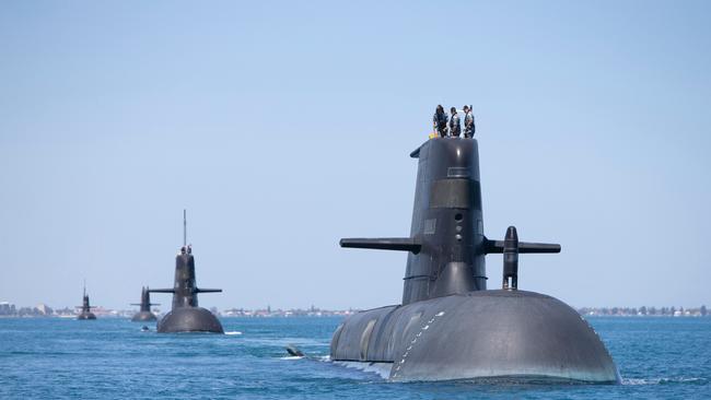 Royal Australian Navy Collins Class submarines.