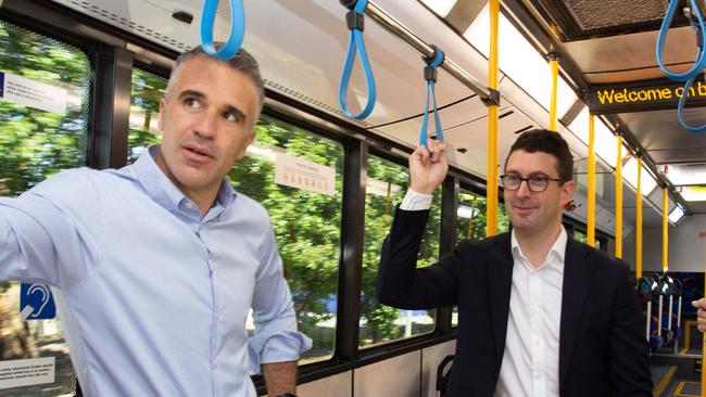 Premier Peter Malinauskas and Kavel MP Dan Cregan. Picture: Brett Hartwig