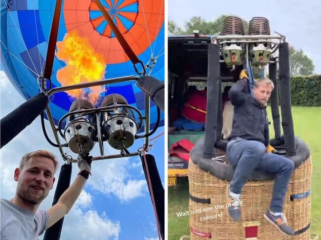 Pilot’s chilling clip of doomed hot air balloon