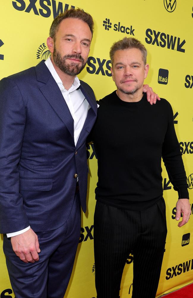 Ben Affleck and Matt Damon at the AIR world premiere in Austin, Texas. Picture: Getty Images for SXSW