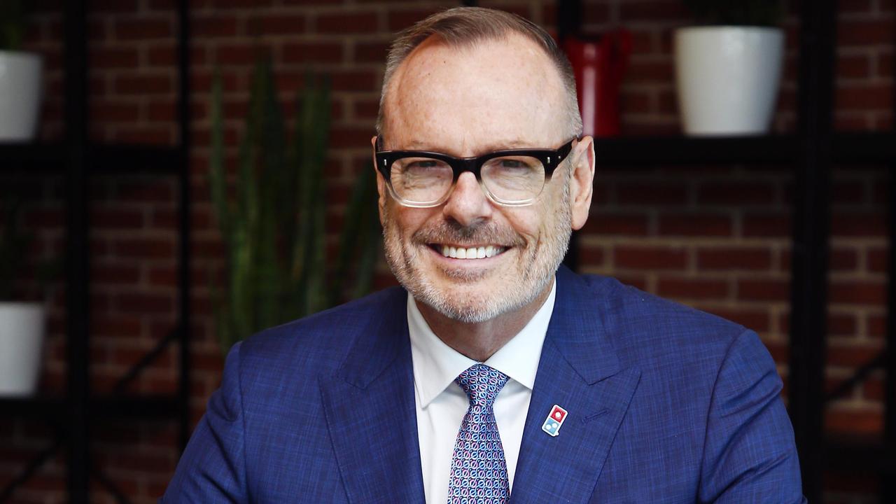 Dominos Pizza CEO Don Meij at the company headquarters in Brisbane. Picture: NCA NewsWire/Tertius Pickard