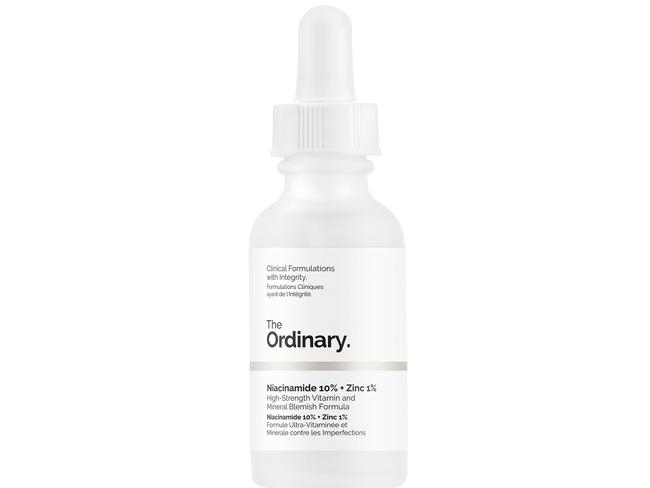 The Ordinary Niacinamide and Zinc Serum is perfect to apply to inflamed skin. 