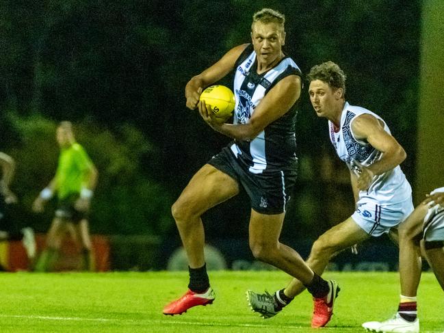 SThe inclusion of big name players such as Daniel Stafford has done little to change Palmerston’s fortunes. Picture: Aaron Black/AFLNT Media