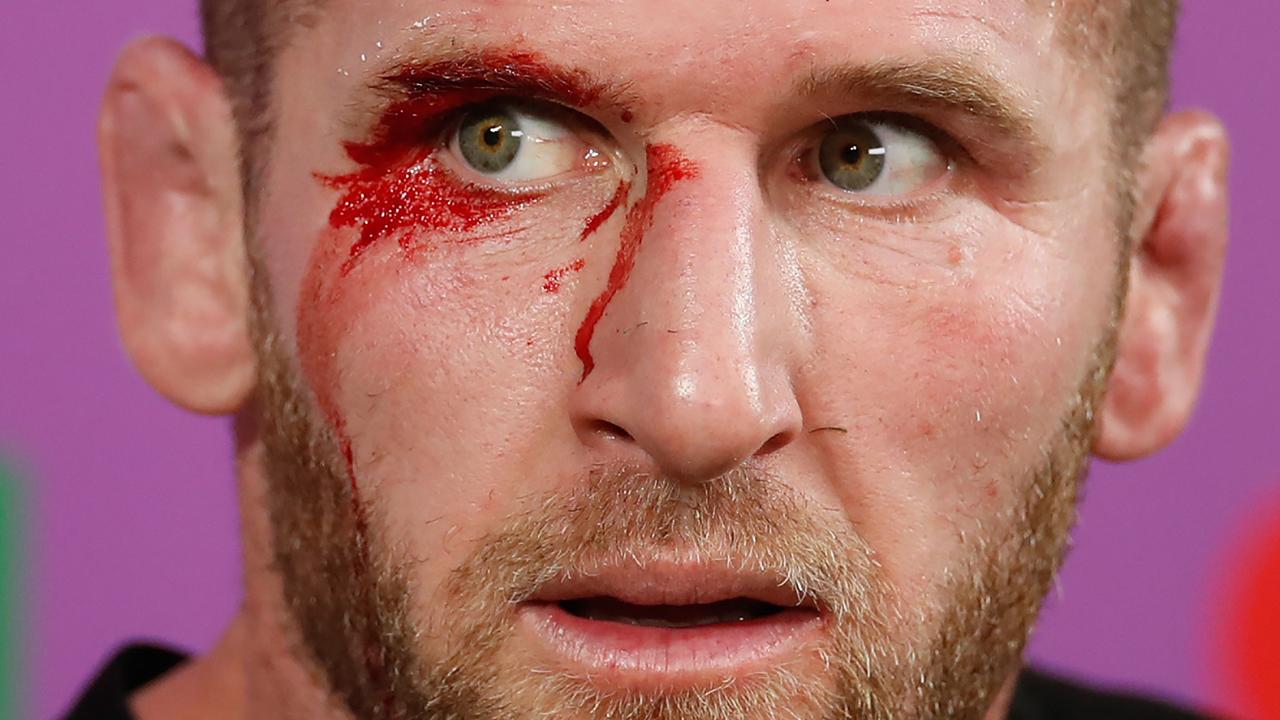 New Zealand captain Kieran Read after losing the Rugby World Cup semifinal.