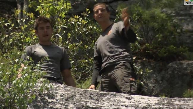 Zac Efron And Bear Grylls Go Canyoning Shirtless For New Episode Of Running Wild Daily Telegraph