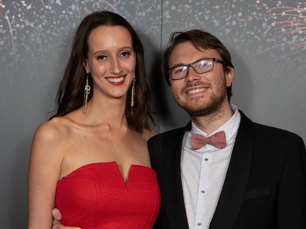 Olivia Jones and Matthew Conlon were among more than 500 guests who welcomed the new year in grand style with a glittering New Year’s Eve Gala Ball at the Adelaide Convention Centre. 