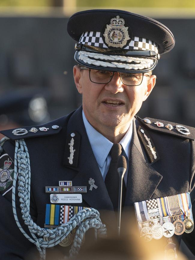 AFP Commissioner Reece Kershaw says encryption will make it easy for child abusers to hide. Picture: Martin Ollman