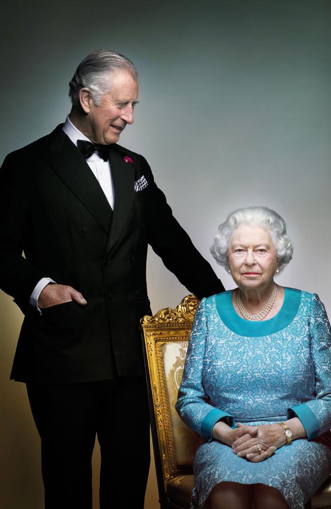 Prince Charles with his mother, the Queen. Picture: 2016 Nick Knight.